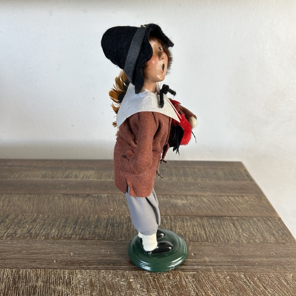 Byers Choice Carolers Pilgrim Turkey Figurine Thanksgiving Holiday Decor 2001 - Picture 7 of 9